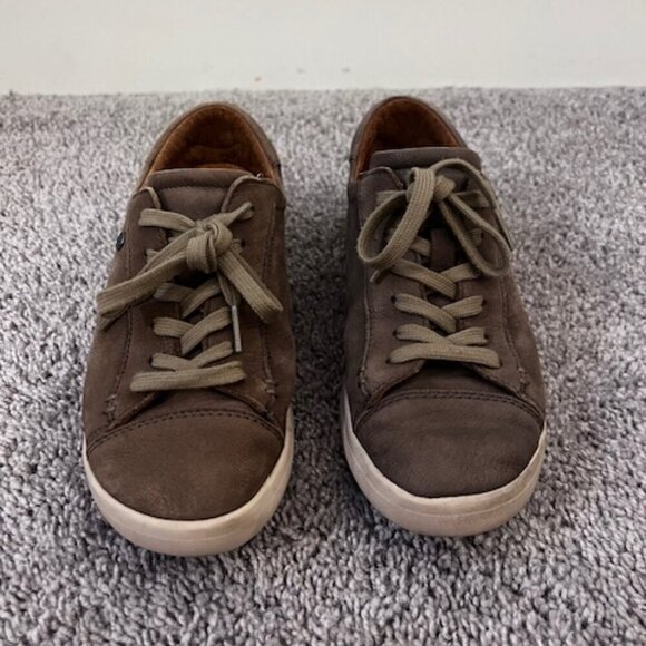 BUSSOLA Zuccale Vapor Leather Sneakers Brown size 6 - Picture 3 of 7